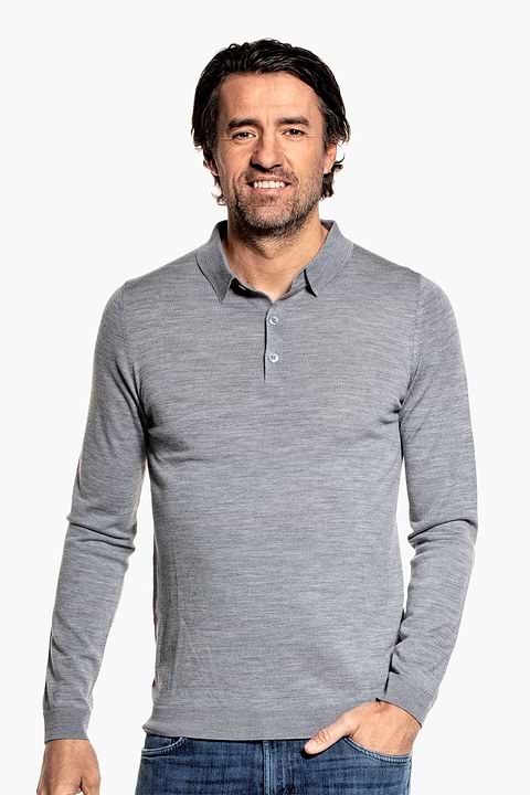 Riva Buttons Long Sleeve Silver Grey - Base Image