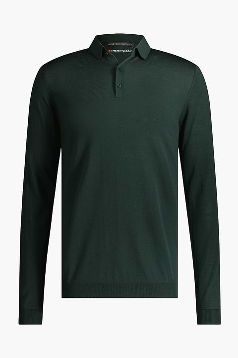 Riva Buttons Long Sleeve Very Dark Green - Base Image