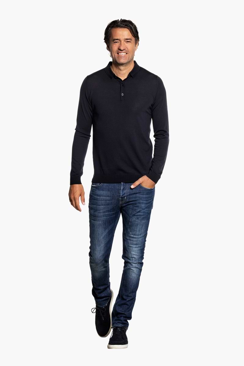 Riva Buttons Long Sleeve Very Dark Navy