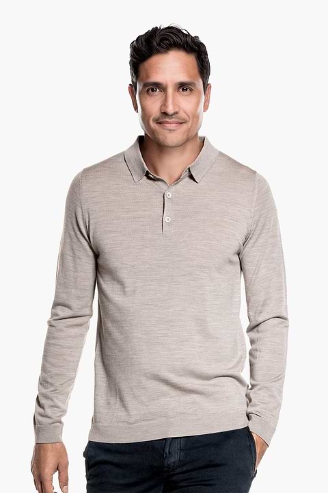 Riva Buttons Long Sleeve Windsor Beige - Base Image