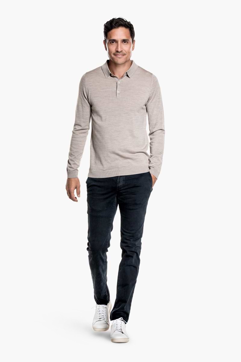 Riva Buttons Long Sleeve Windsor Beige