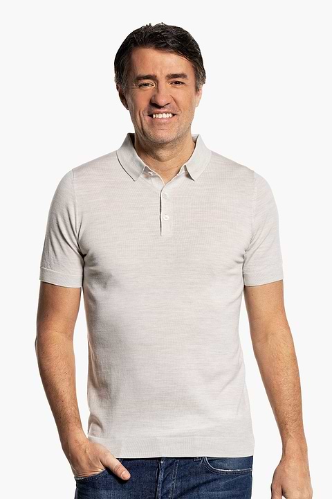 Riva Buttons Short Sleeve Clean Cement - Base Image