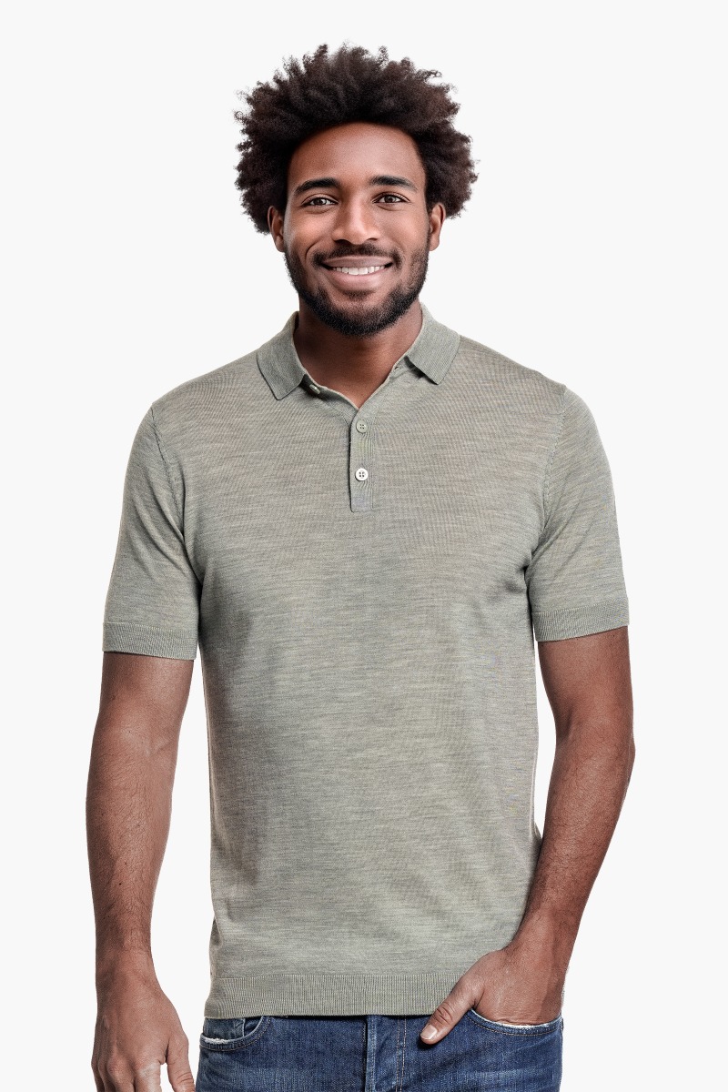 Riva Buttons Short Sleeve Hazy Green