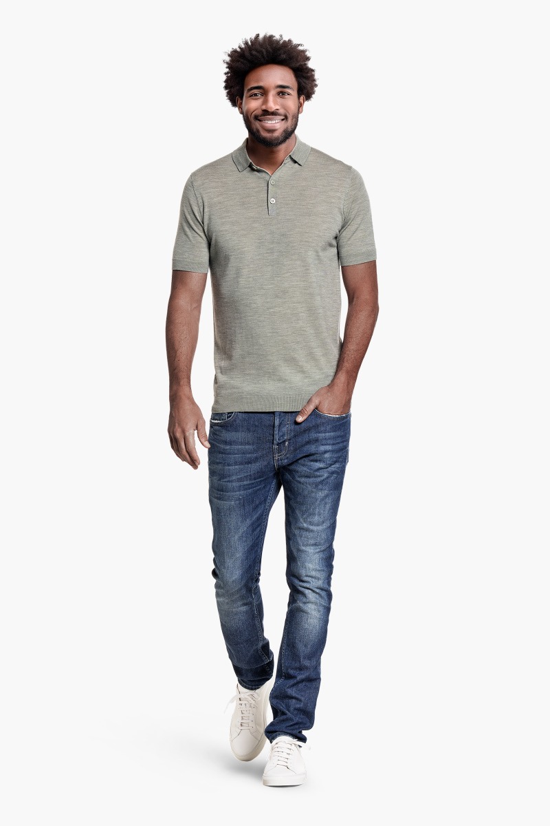 Riva Buttons Short Sleeve Hazy Green