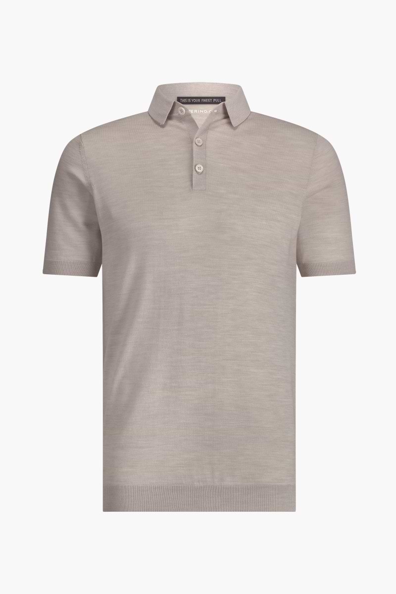 Riva Buttons Short Sleeve Limestone Beige