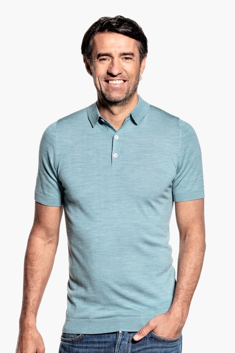 Joe Riva Buttons Short Sleeve Mythos Blue