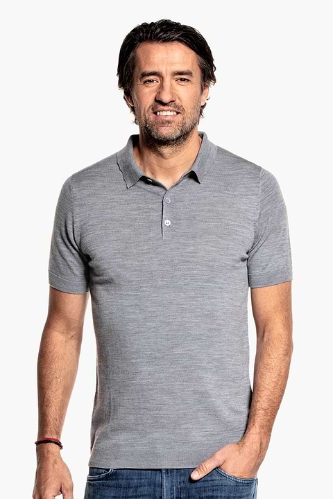 Riva Buttons Short Sleeve Silver Grey - Base Image