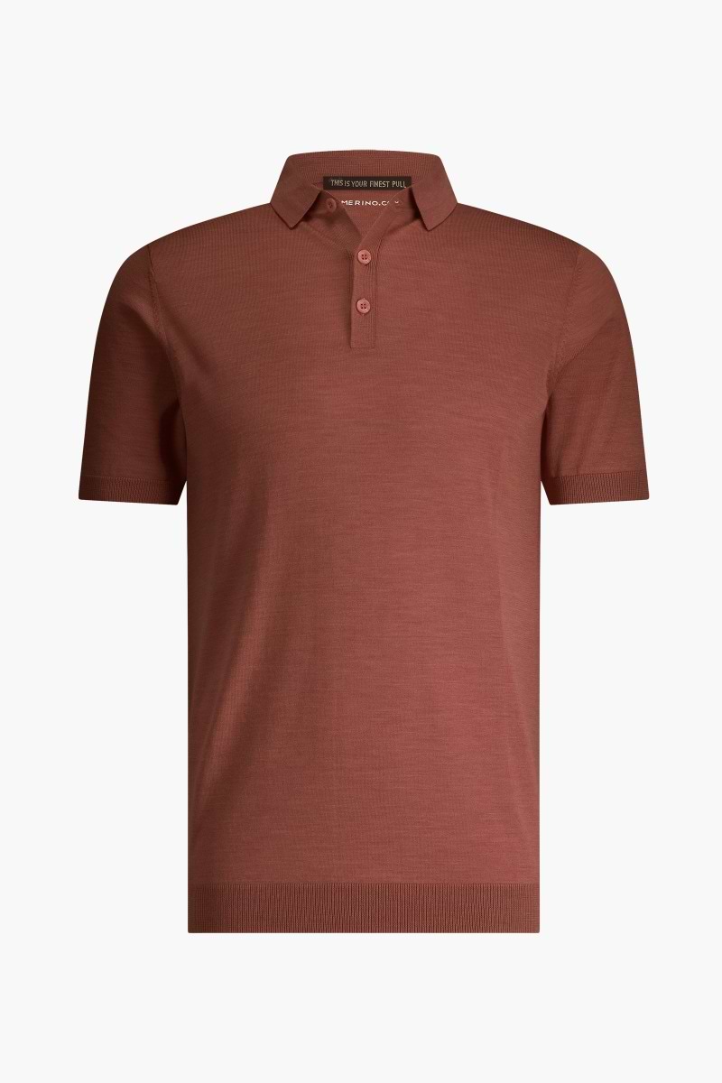 Riva Buttons Short Sleeve Terracotta