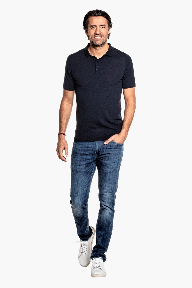 Riva Buttons Short Sleeve True Navy