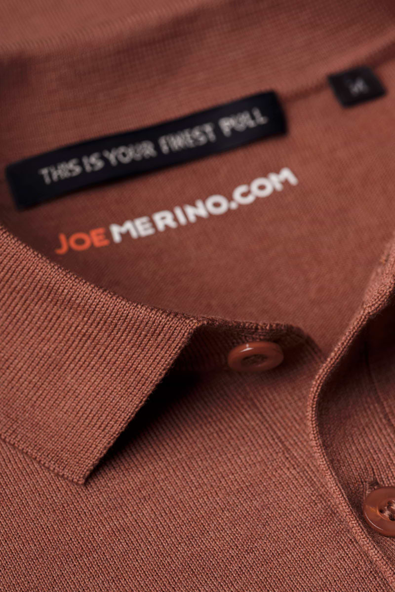 Riva Buttons Long Sleeve Terracotta - Base Image