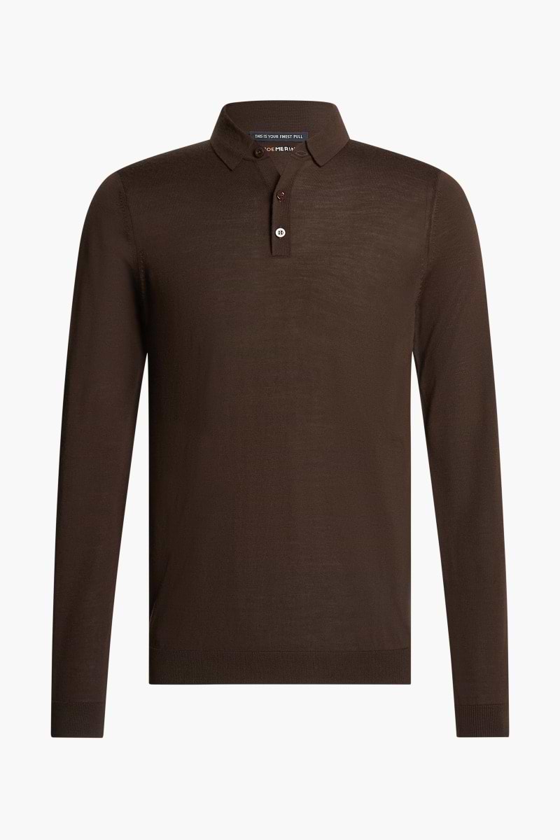 Riva Buttons Long Sleeve Very Dark Brown
