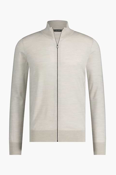 Riva Cardigan Zip Clean Cement - Base Image