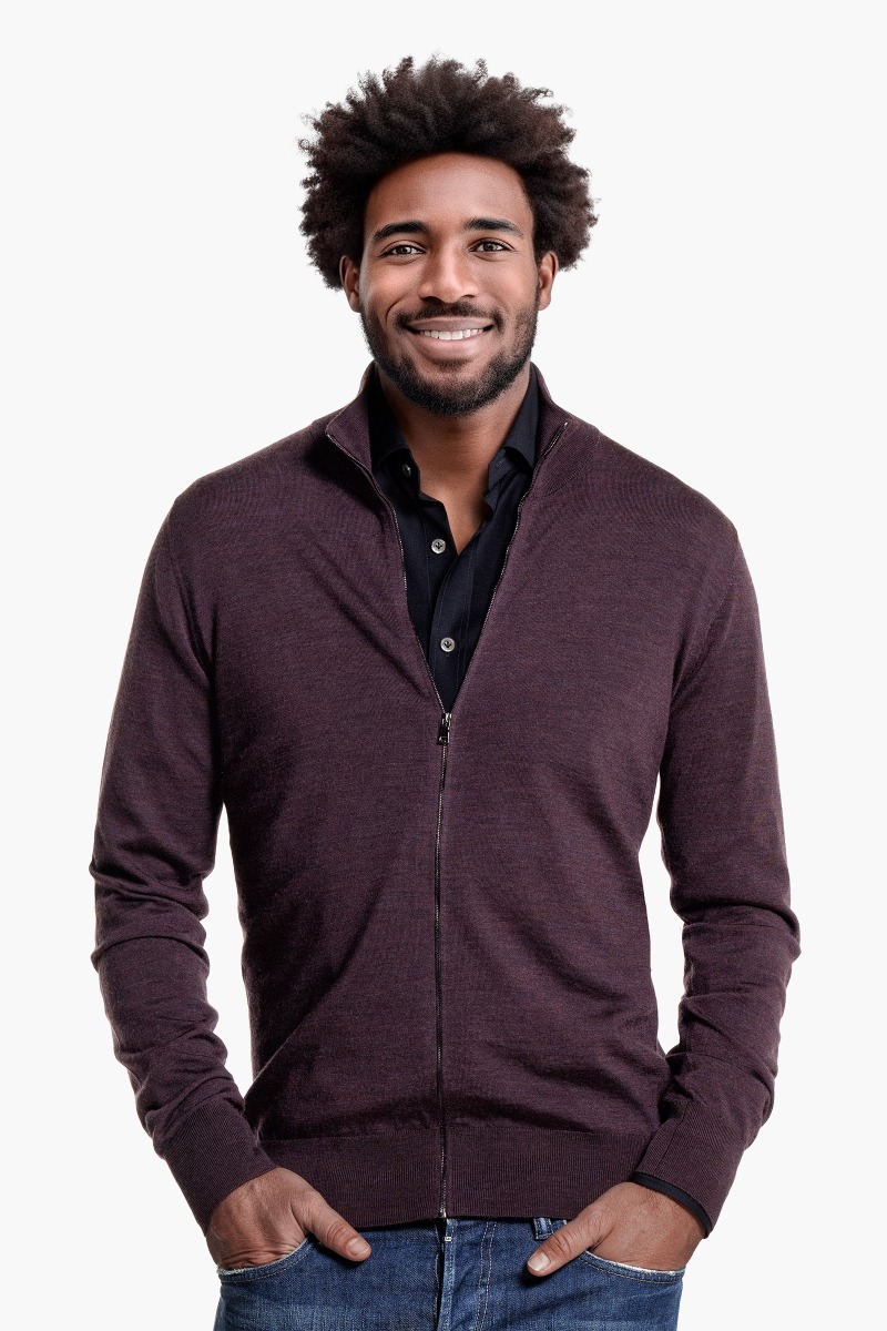 土日限定価格pablo vinci Zip knit cardigan M pablo vinci Zip knit cardigan Mサイズ アーガイル かわしまたかひろ