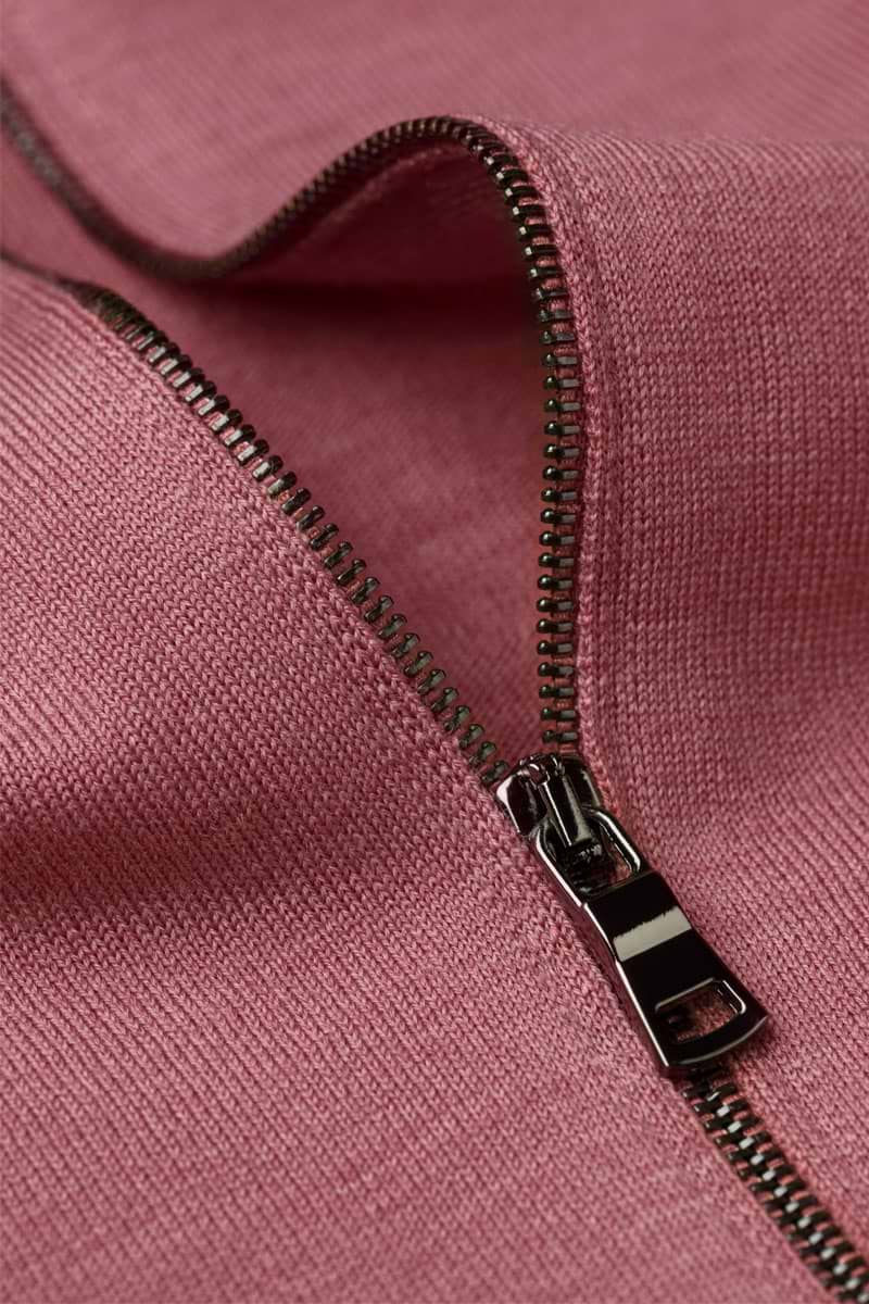 Riva Cardigan Zip Peruvian Pink