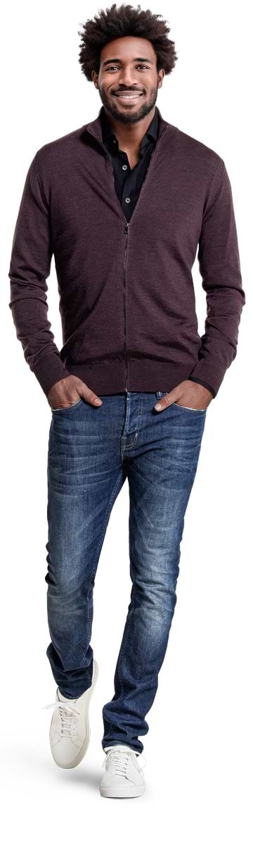 Joe Riva Cardigan Zip Queen Of The Night