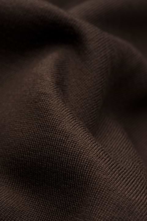 Riva Cardigan Zip Very Dark Brown - Base Image