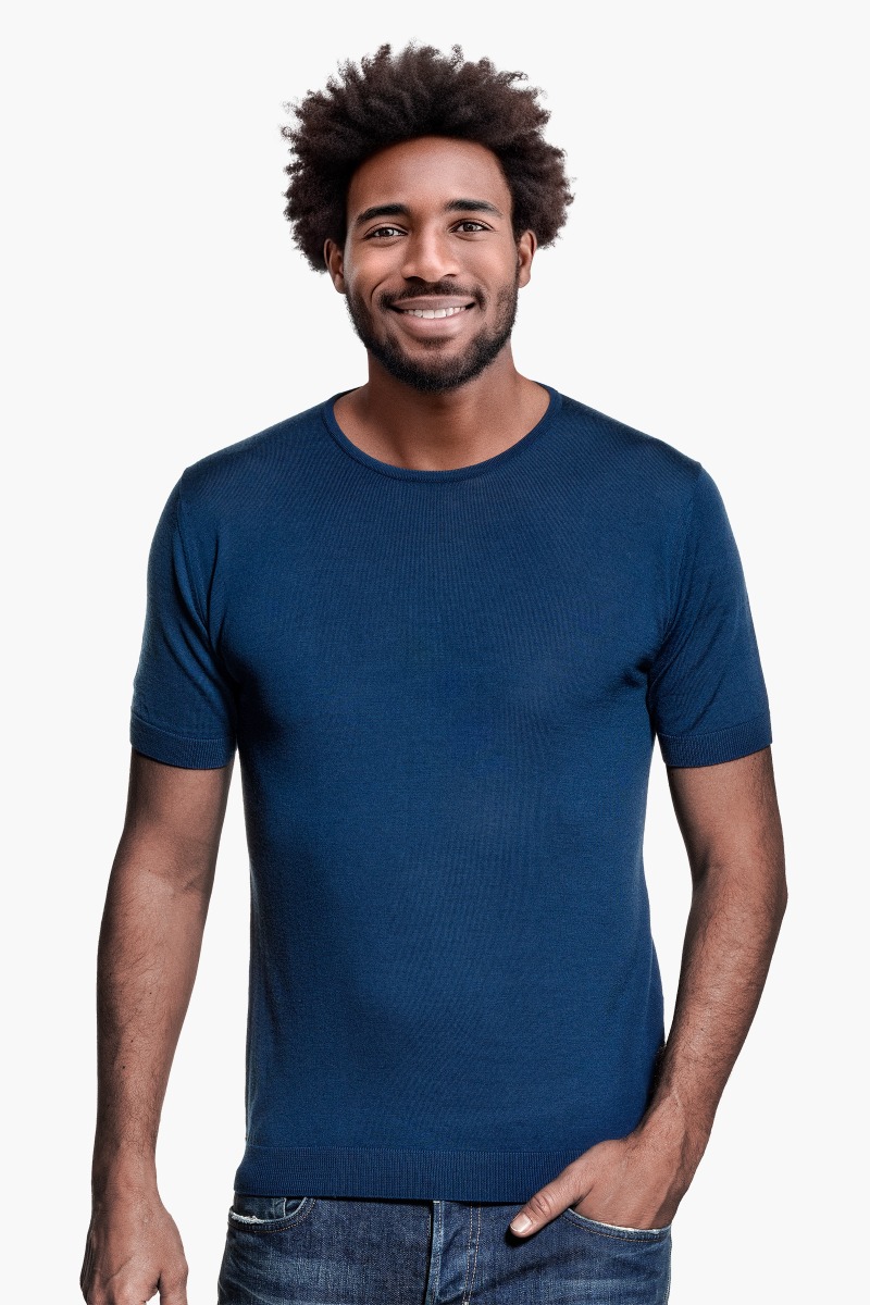 Joe Riva Crew Short Sleeve Bright Navy