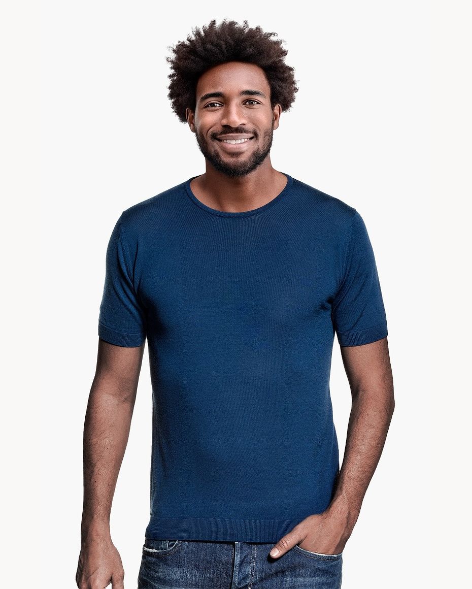 Joe Riva Crew Short Sleeve Bright Navy