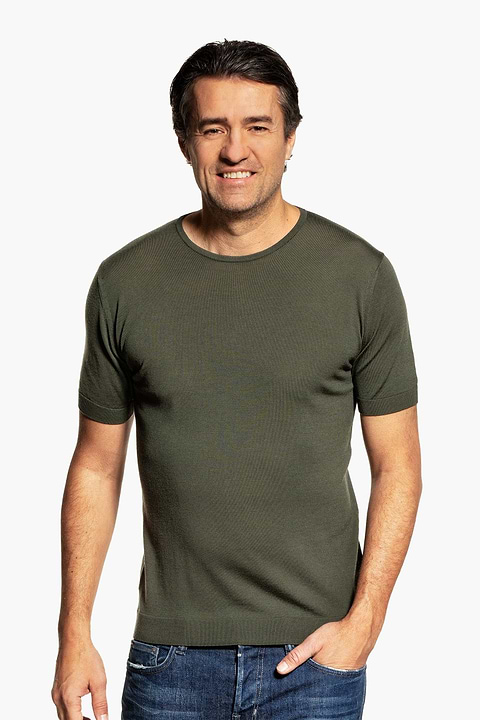 Joe Riva Crew Short Sleeve Classy Moss - Base Image