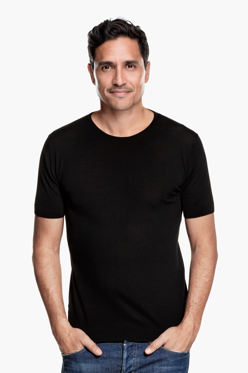 Joe Riva Crew Short Sleeve Deep Black