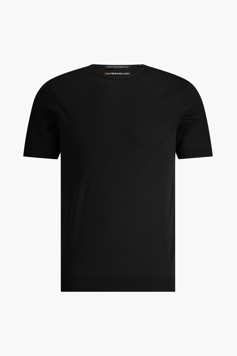 Joe Riva Crew Short Sleeve Deep Black