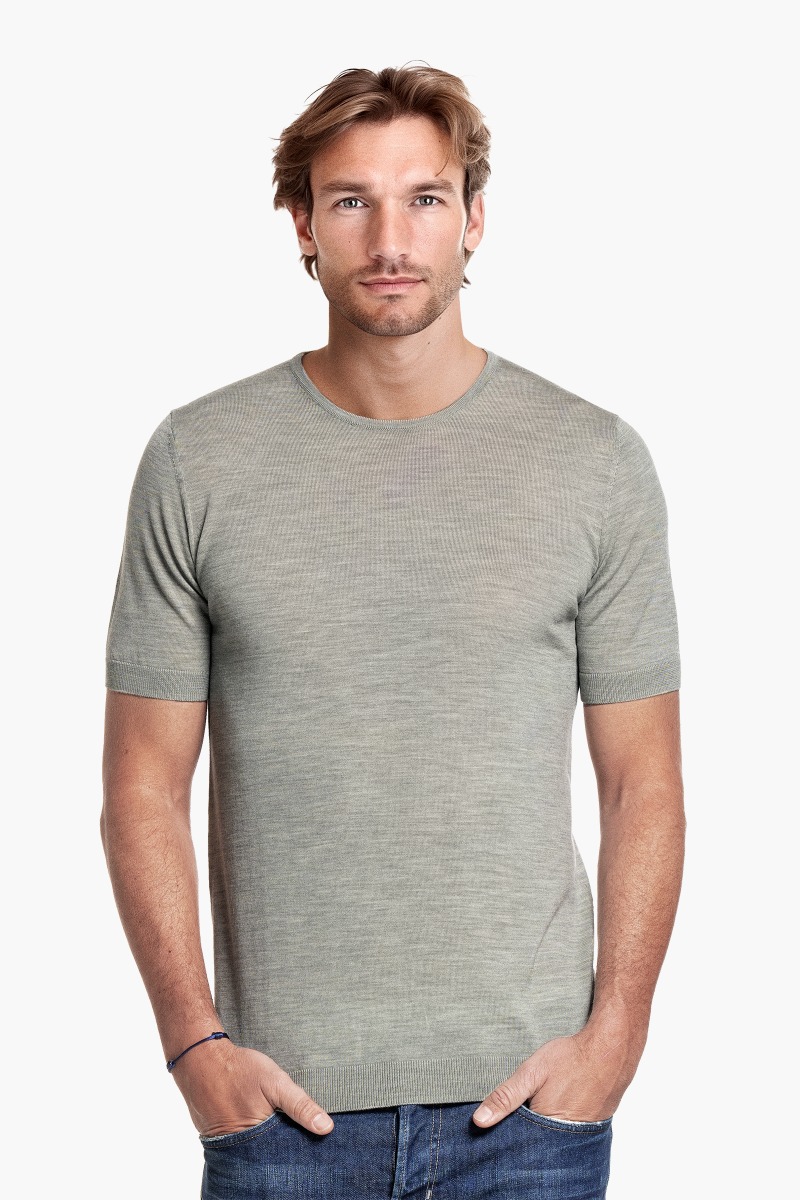 Riva Crew Short Sleeve Hazy Green