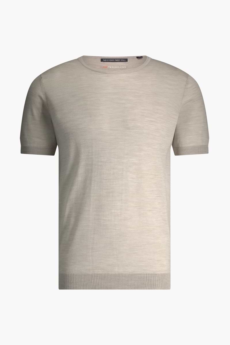 Riva Crew Short Sleeve Limestone Beige