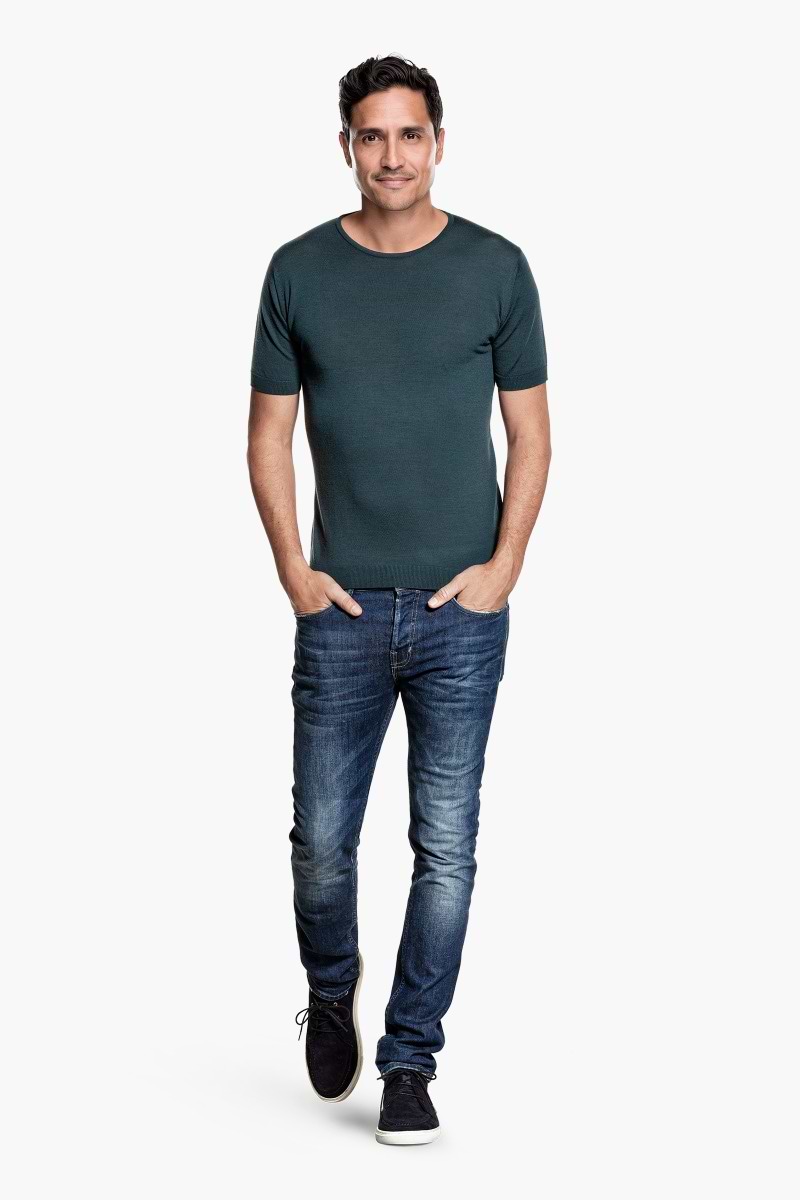 Joe Riva Crew Short Sleeve Proud Peacock