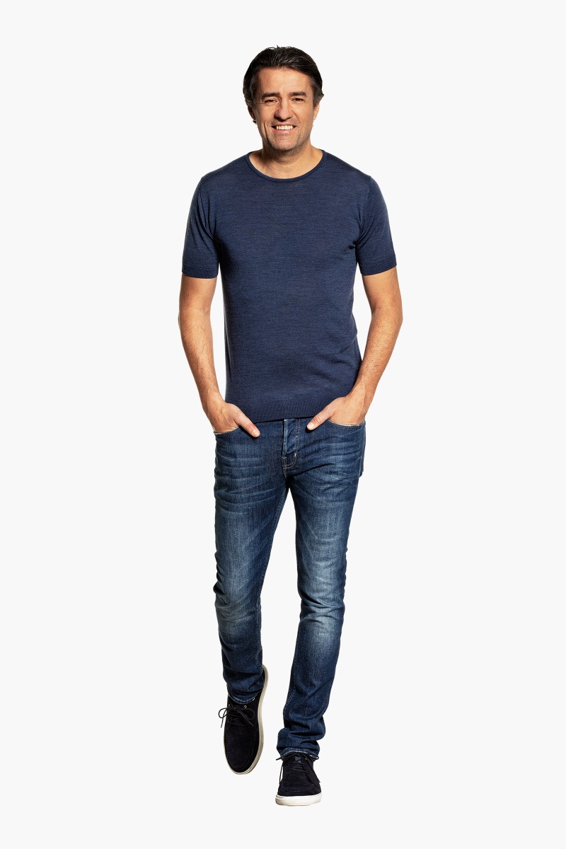 Joe Riva Crew Short Sleeve Summernight Navy