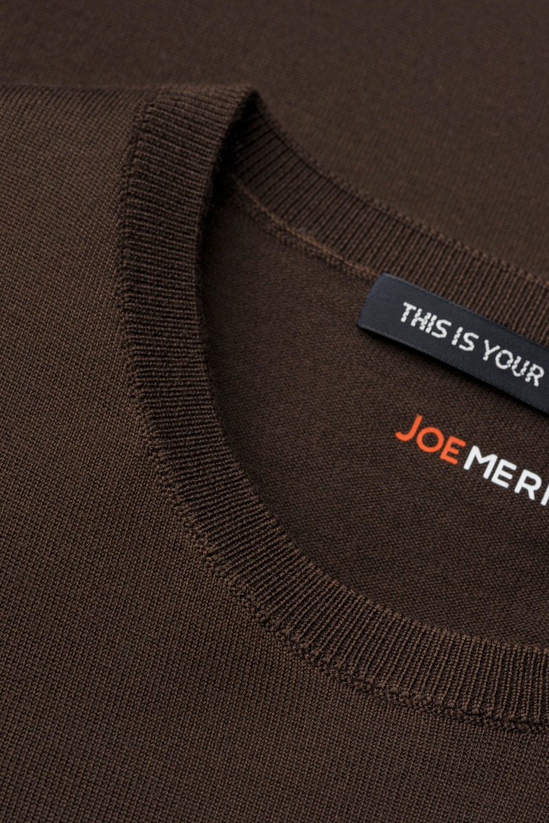 Riva Crew Short Sleeve Very Dark Brown