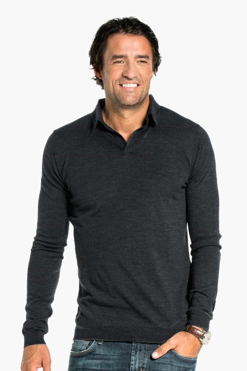 Joe Riva Long Sleeve Antracite Grey