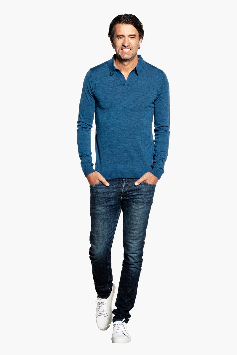 Joe Riva Long Sleeve Federal Blue