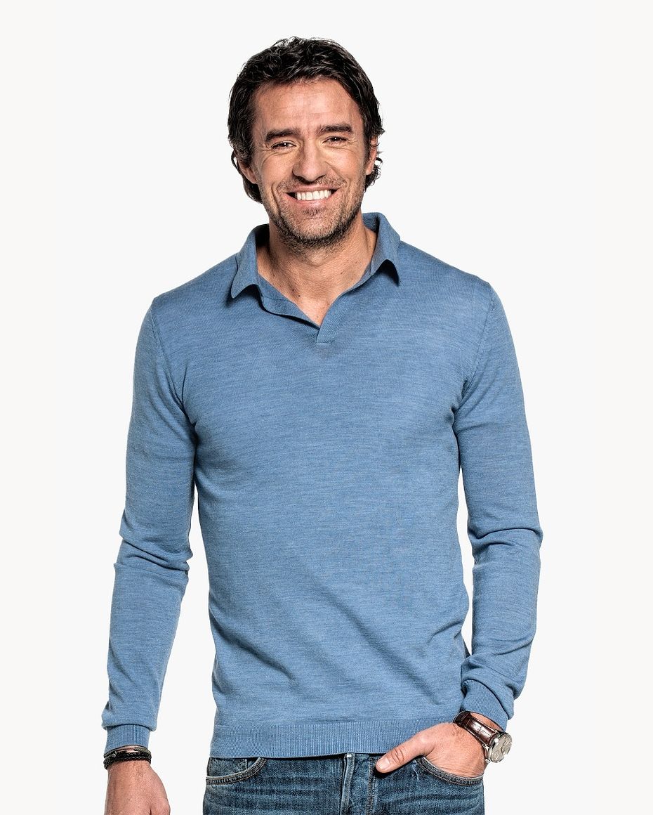 Joe Riva Long Sleeve Ice Blue
