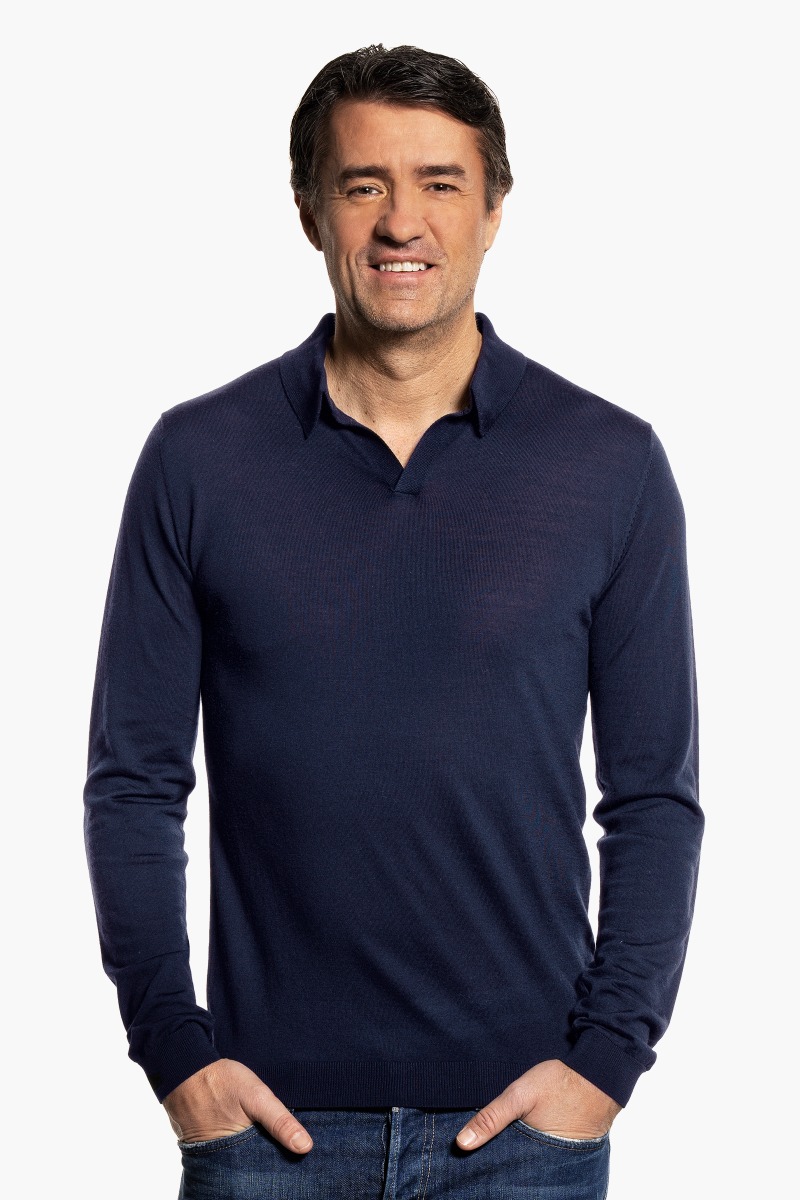 Joe Riva Long Sleeve Navy Blue