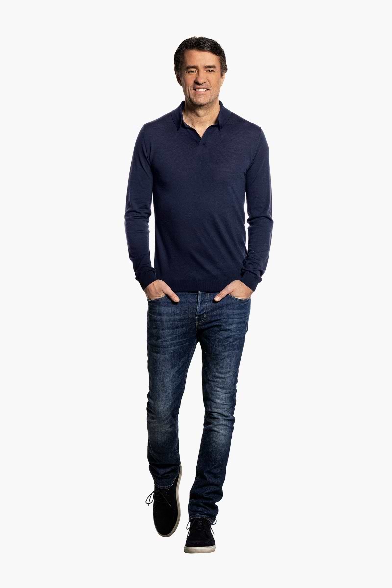 Joe Riva Long Sleeve Navy Blue
