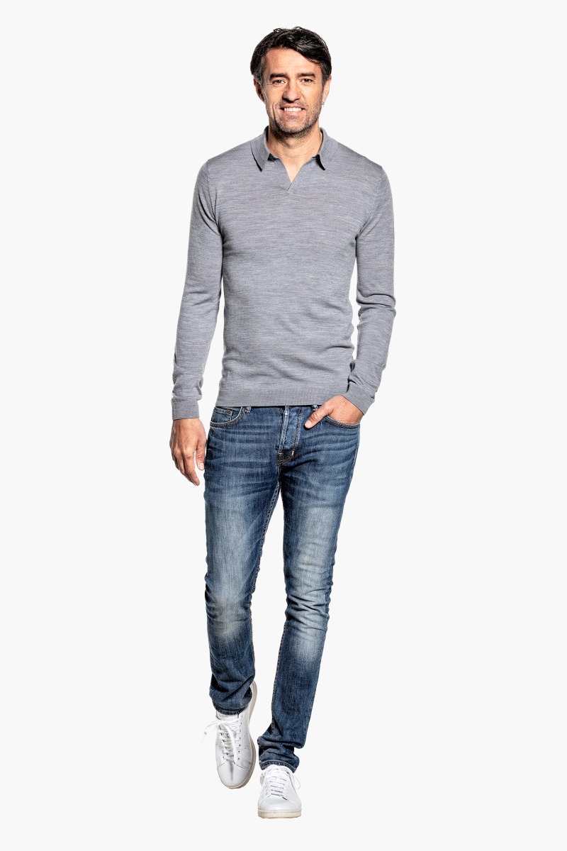 Joe Riva Long Sleeve Silver Grey