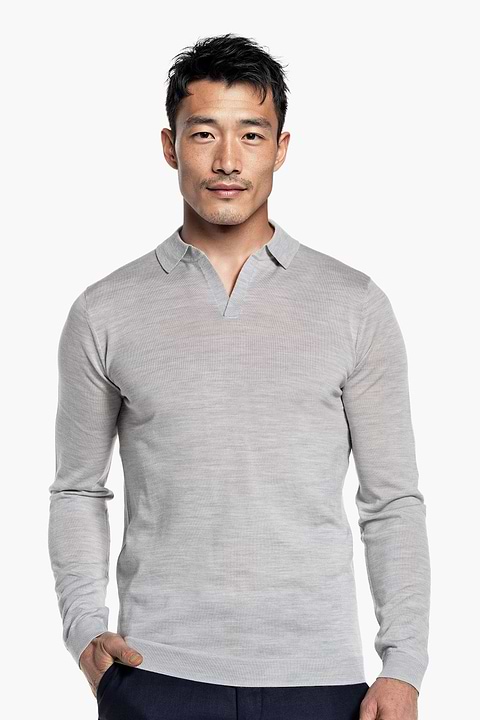 Riva Long Sleeve Limestone Grey - Base Image