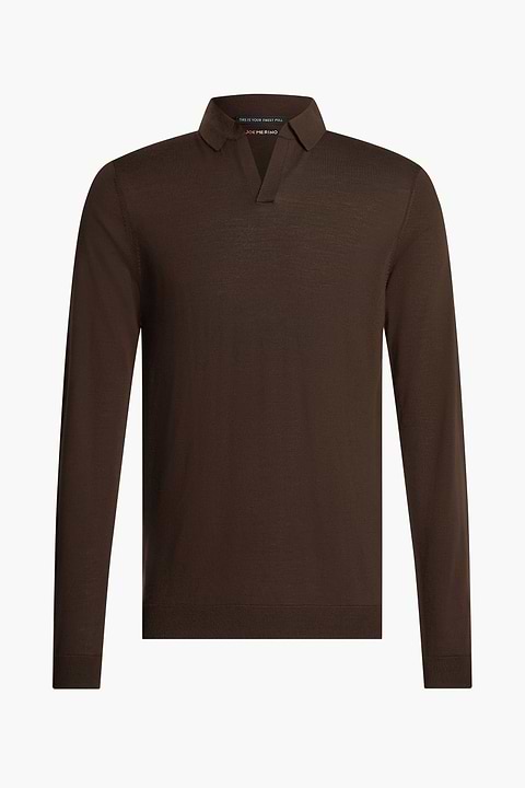 Riva Long Sleeve Very Dark Brown - Base Image