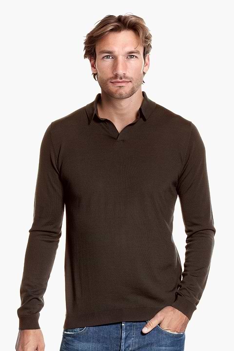 Riva Long Sleeve Very Dark Brown - Base Image