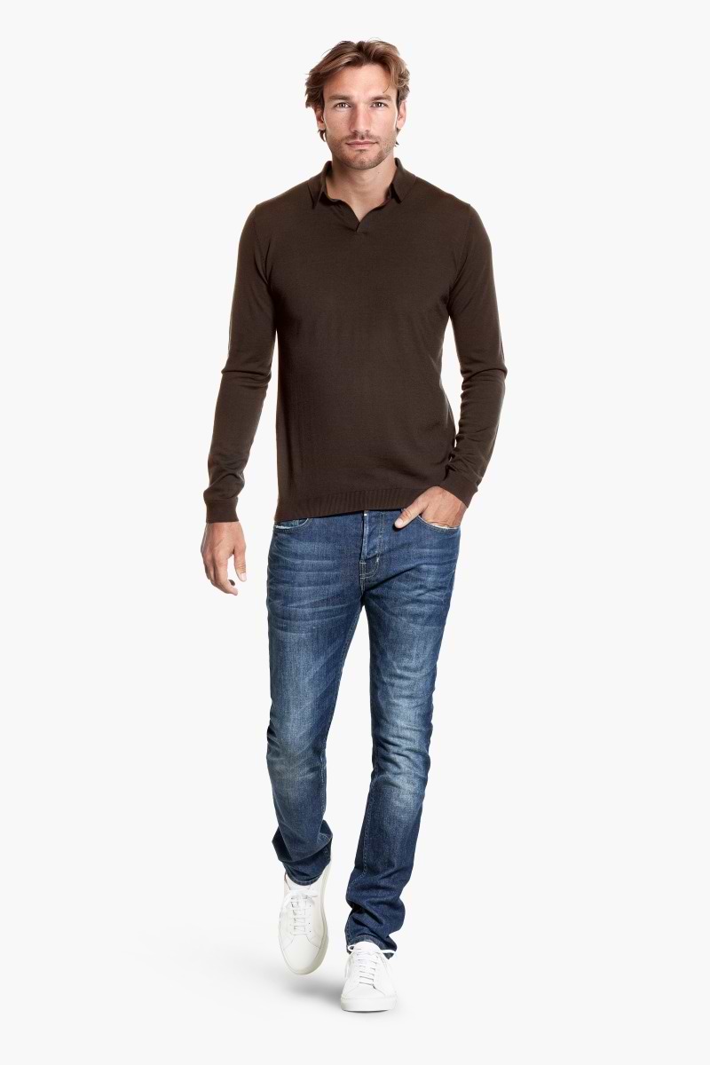 Riva Long Sleeve Very Dark Brown