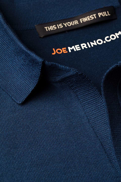 Joe Riva Short Sleeve Bright Navy - Base Image