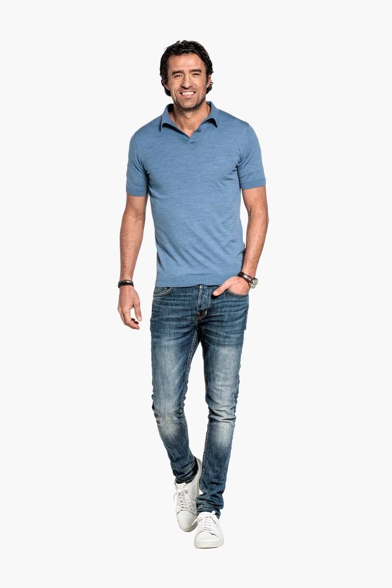 Joe Riva Short Sleeve Ice Blue