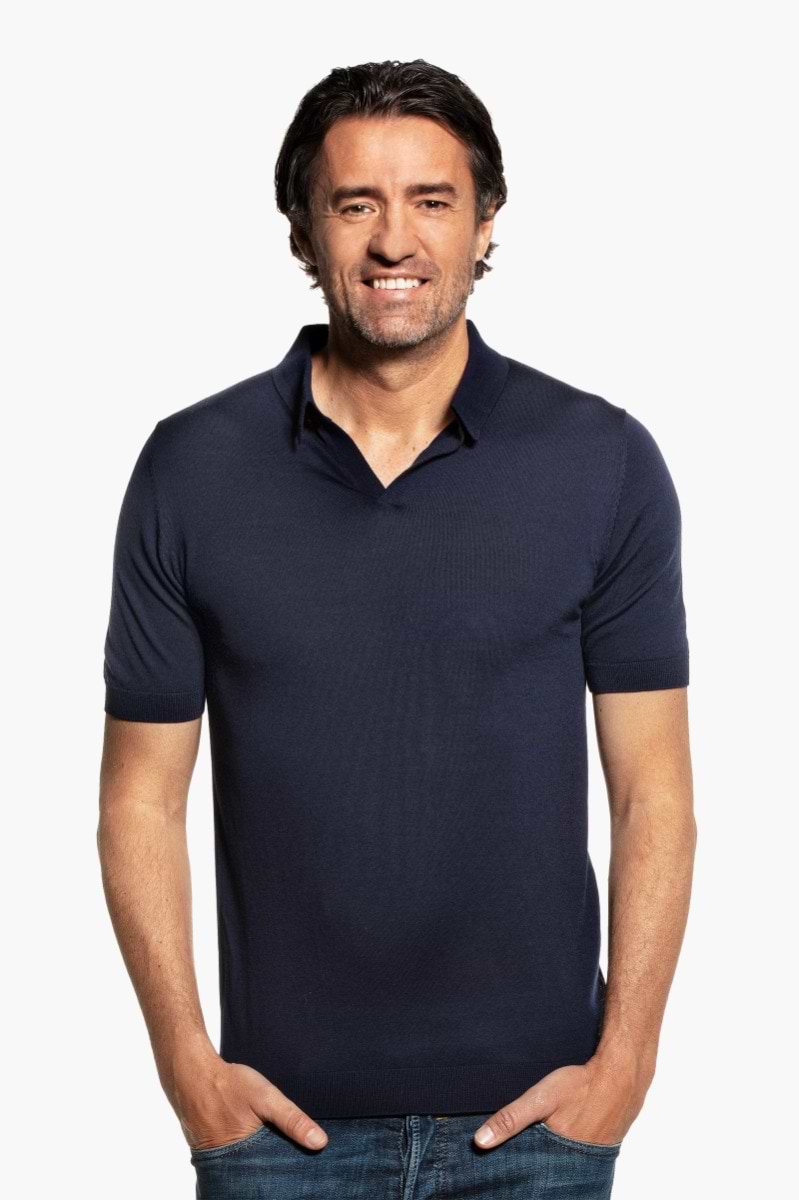 Joe Riva Short Sleeve Navy Blue