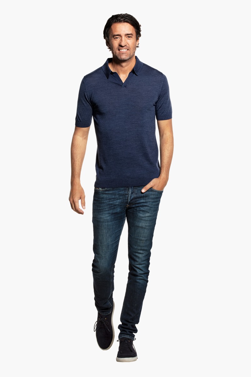 Joe Riva Short Sleeve Summernight Navy
