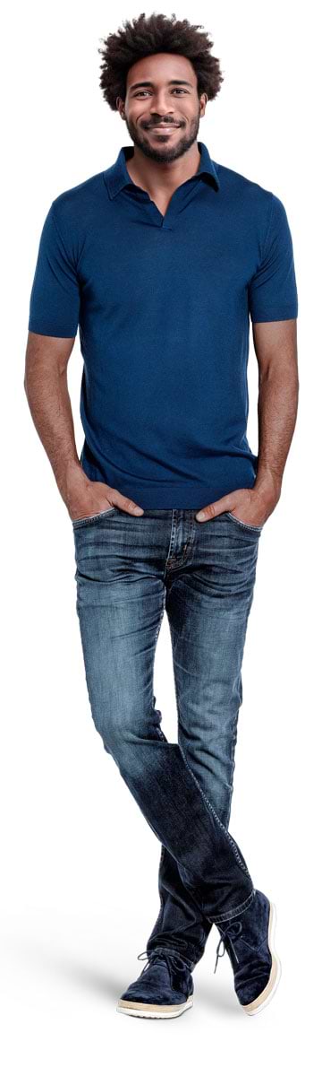 Joe Riva Short Sleeve Bright Navy