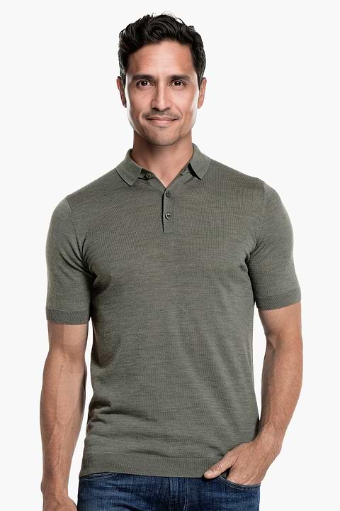 Riva Buttons Short Sleeve Million Dollar Green - Base Image