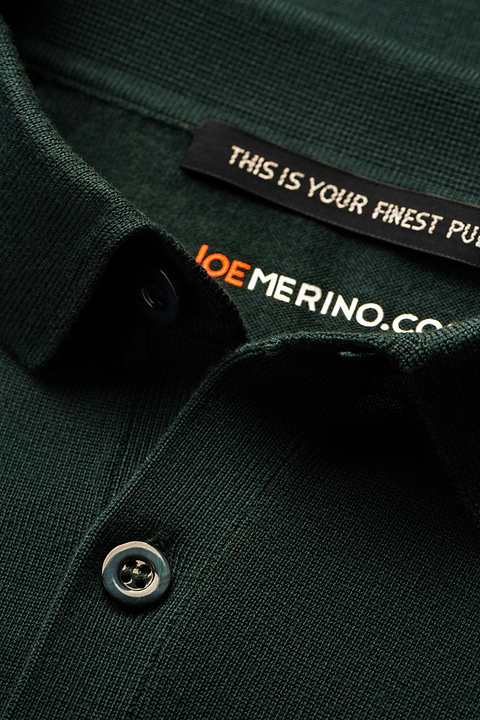 Riva Buttons Short Sleeve Very Dark Green - Base Image