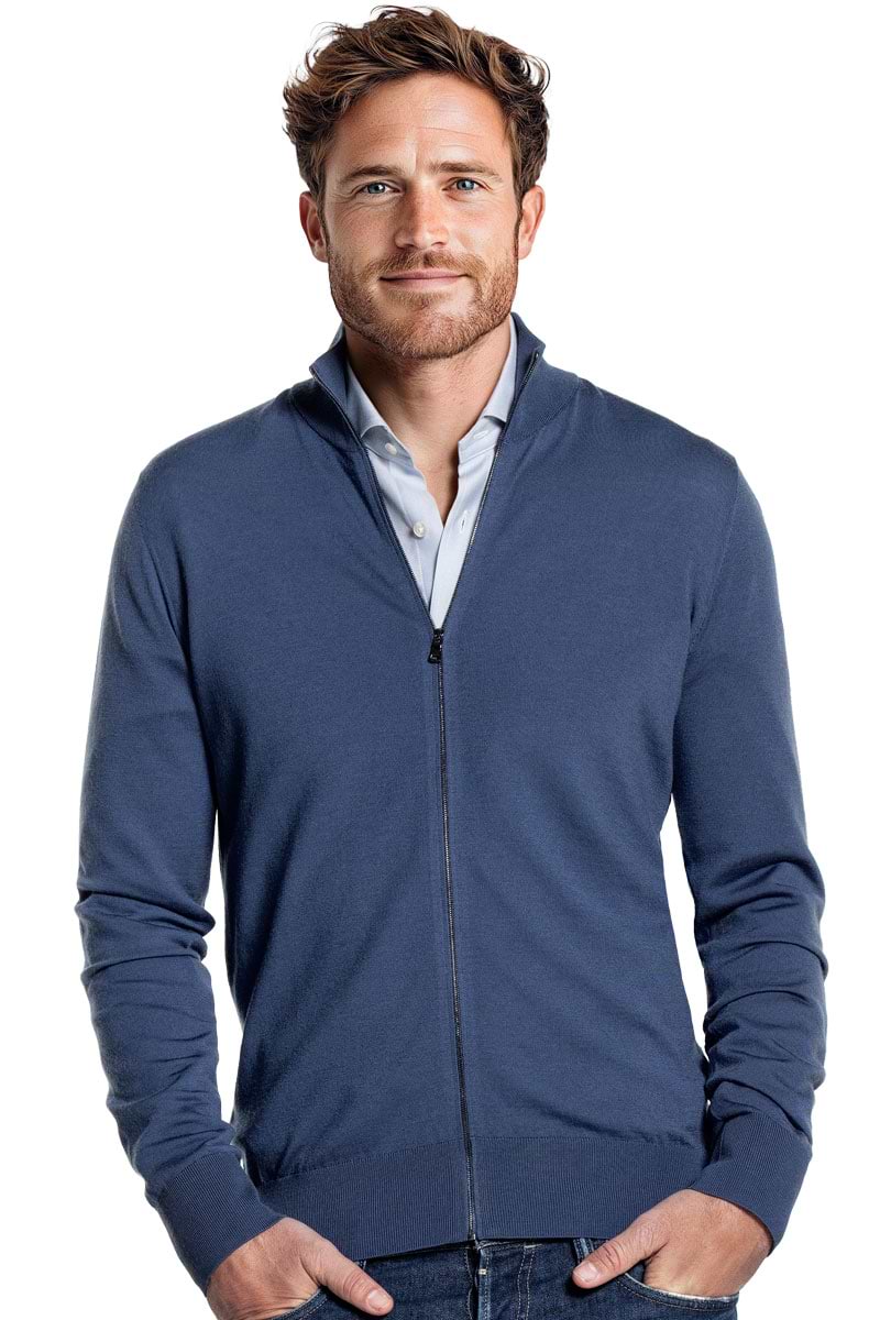 Riva Cardigan Zip Noordzee