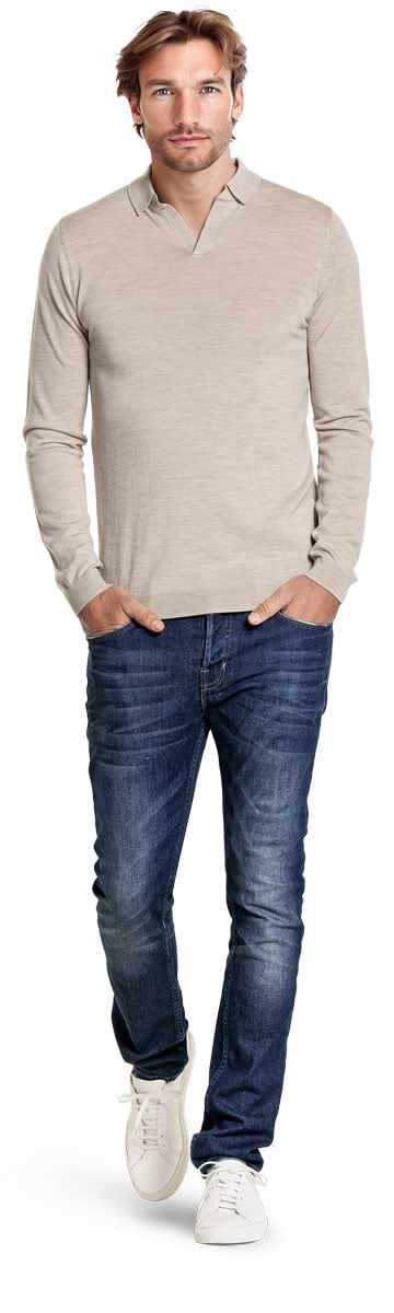 Riva Long Sleeve Limestone Beige