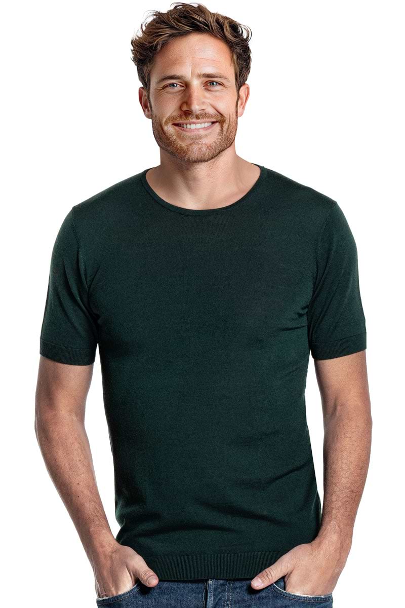 Riva Crew Short Sleeve Very Dark Green